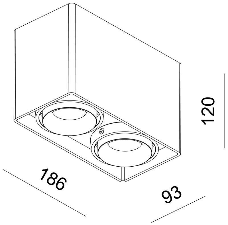 Surface mounted ceiling lamp Mona II