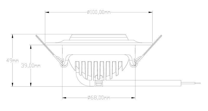 Built in ceiling lamp Saturn