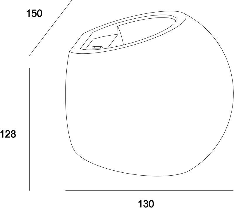 Surface mounted wall lamp Osano II