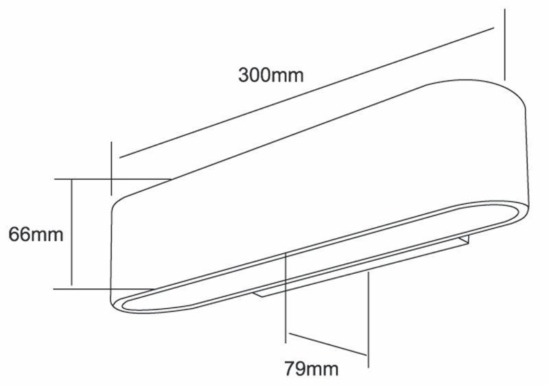 Surface mounted wall lamp Bootis