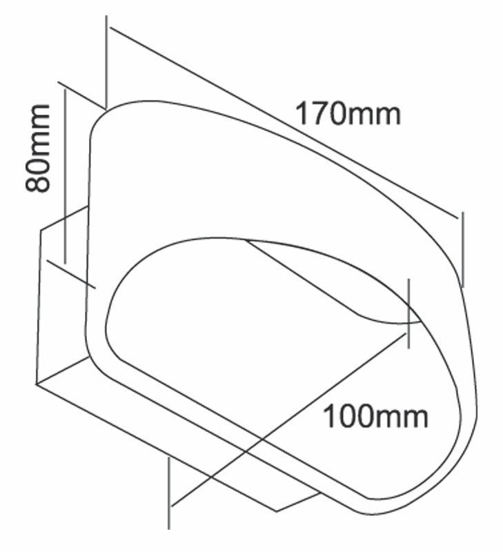 Surface mounted wall lamp Acamar