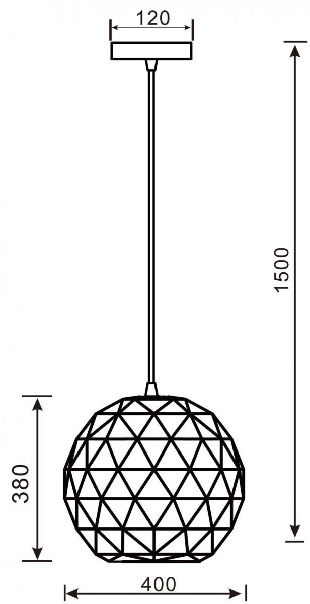 Pendant lamp Asterope round 400